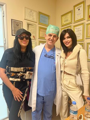 Тричкова с Анита и д-р Котлу в турската болница